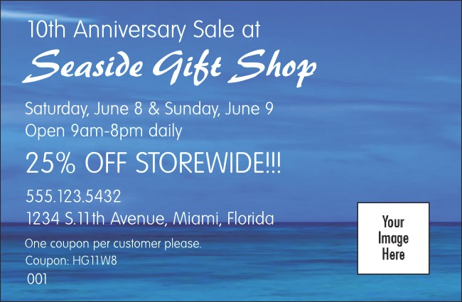Ocean Coupon 2 Product Front