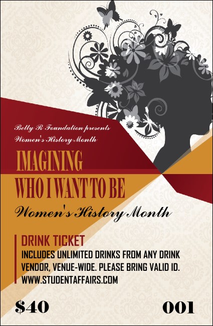 Women's Expo 3 Drink Ticket Product Front
