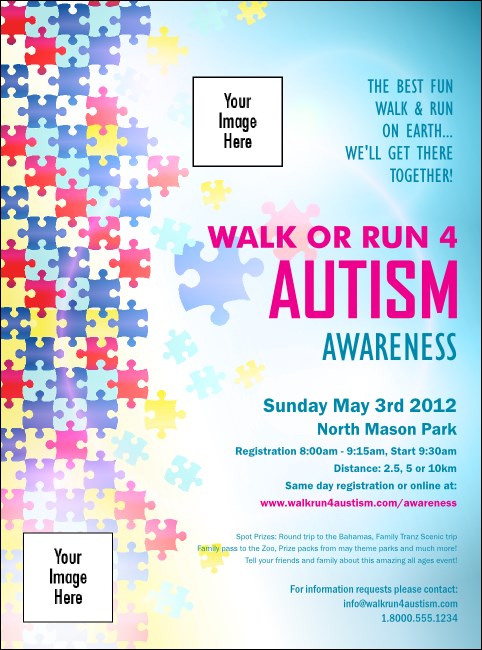 Autism Awareness Flyer Product Front