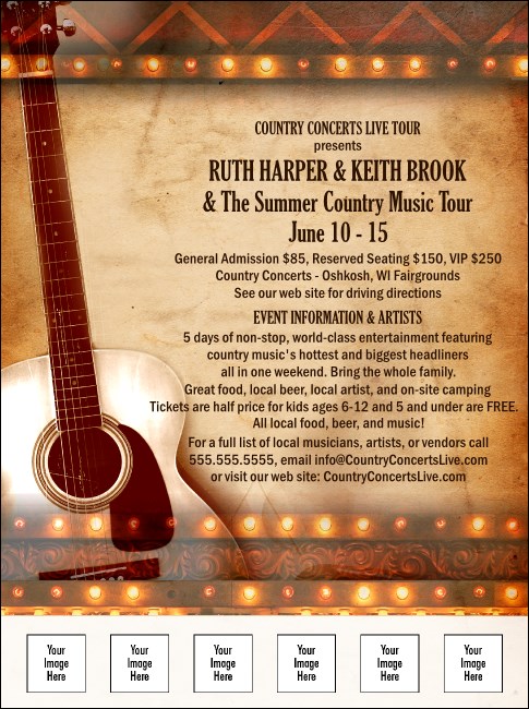 Natural Riffs Concert Flyer Product Front