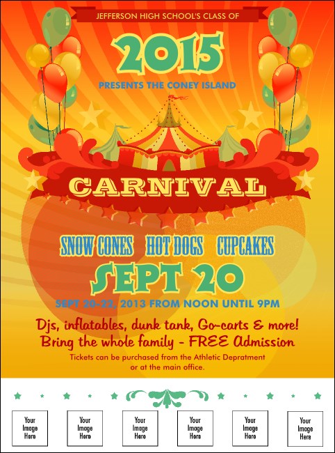 Carnival Logo Flyer Product Front