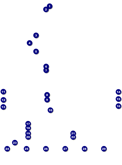 American Football Lights Logo Flyer Front Field Markers