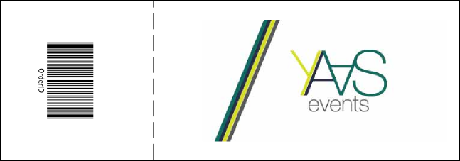 MMA Main Event Brown Event Ticket Product Back