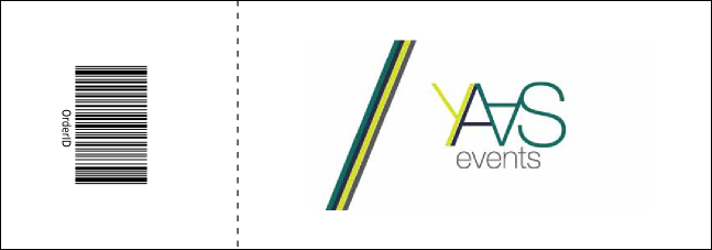 Color Circles Event Ticket Product Back