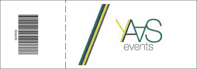 Hip Hop Green Event Ticket Product Back