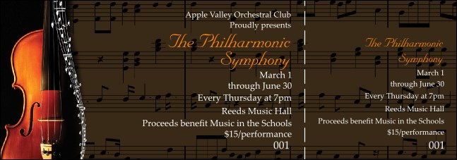 Symphony Ticket Product Front