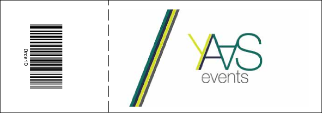 Christmas Bells General Admission Ticket with full bleed Product Back