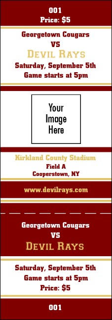 Sports Ticket 002 Product Front