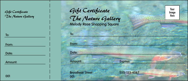 Nature Series - Trout Gift Certificate Product Front