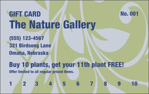 Electric Garden Gift Card Product Front