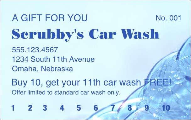 Bubble Loyalty Card Product Front