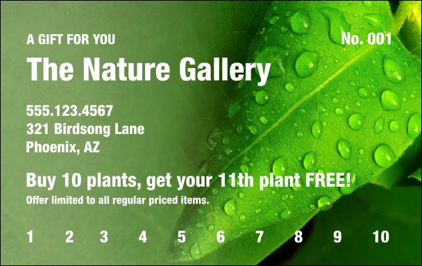 Leaf Loyalty Card Product Front