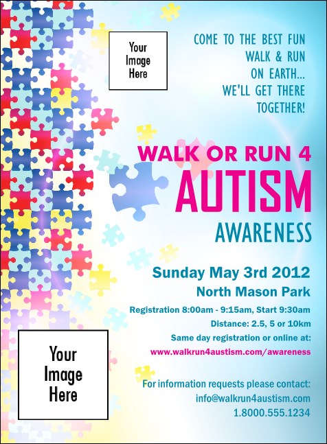 Autism Awareness Invitation Product Front