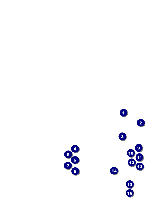 Modern Dance White Invitation Front Field Markers