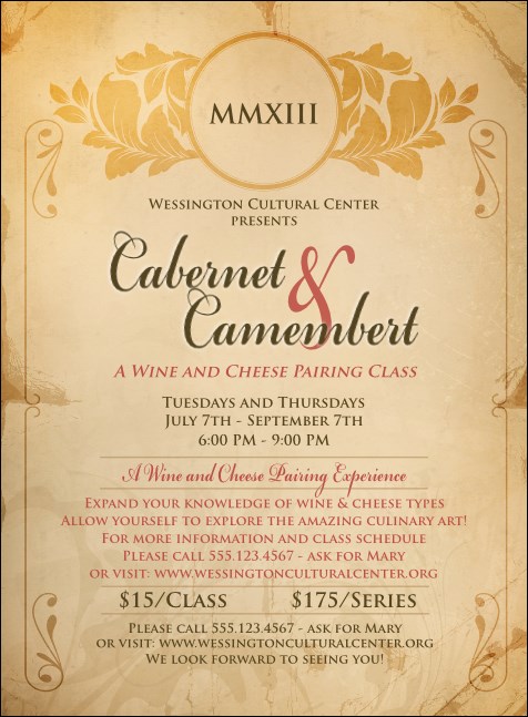 Year Parchment Paper Invitation Product Front