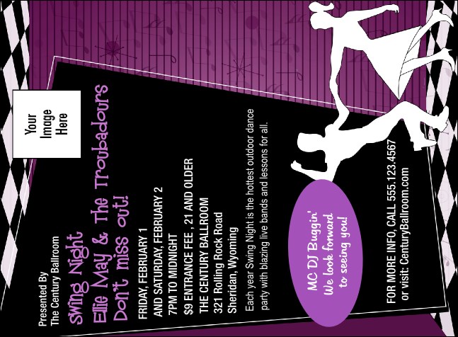 50s Swing Dance Invitation Product Front