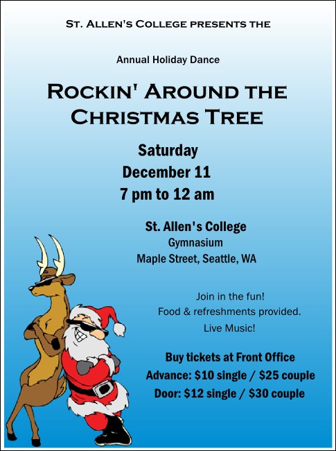 Cool Christmas Flyer 002 Product Front