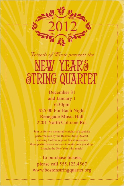 Year Gold Semi-Formal Poster Product Front