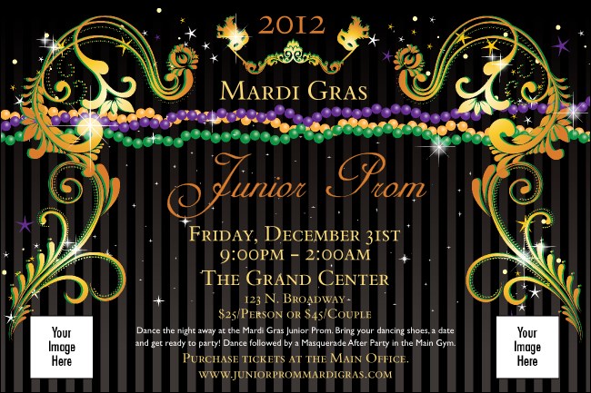 Mardi Gras Beads Poster Product Front