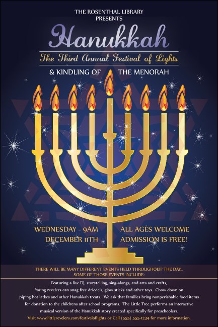 Hanukkah Menorah Poster Product Front