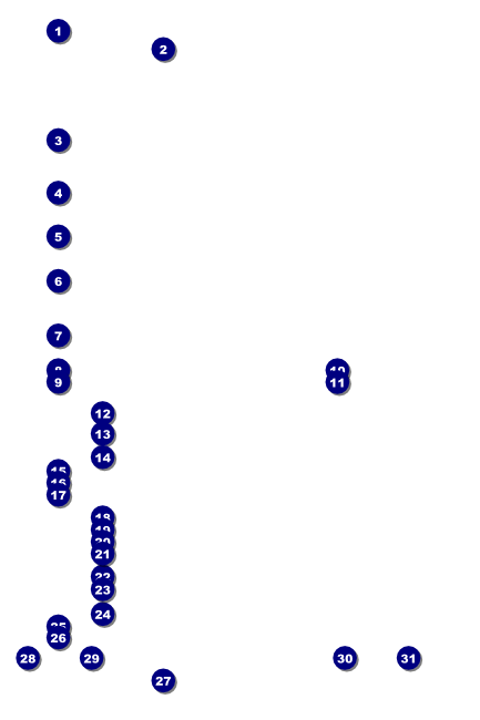 White Ribbon Poster Front Field Markers