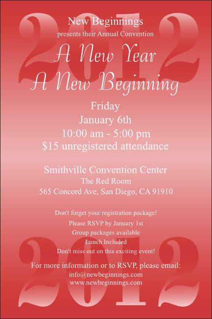 Year Poster (Red) Product Front