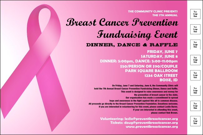 Pink Ribbon Poster Product Front