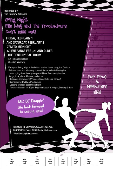 50s Swing Dance Poster Product Front