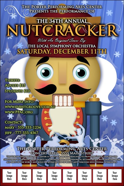 Nutcracker Ballet Logo Poster Product Front