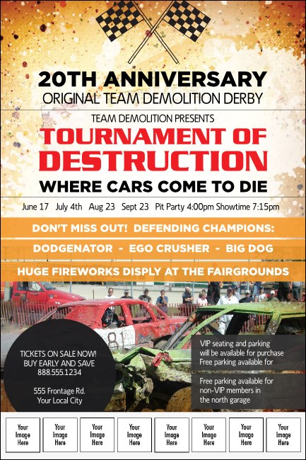 Crash Zone Logo Poster Product Front