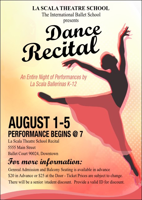 Dance Silhouette Postcard Product Front