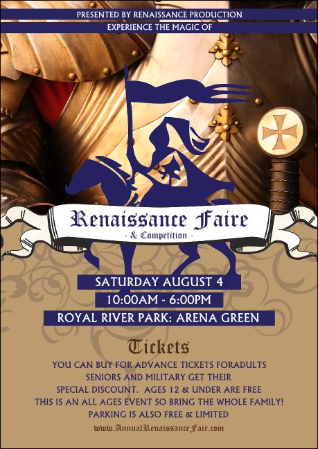 Renaissance Faire Armor Postcard