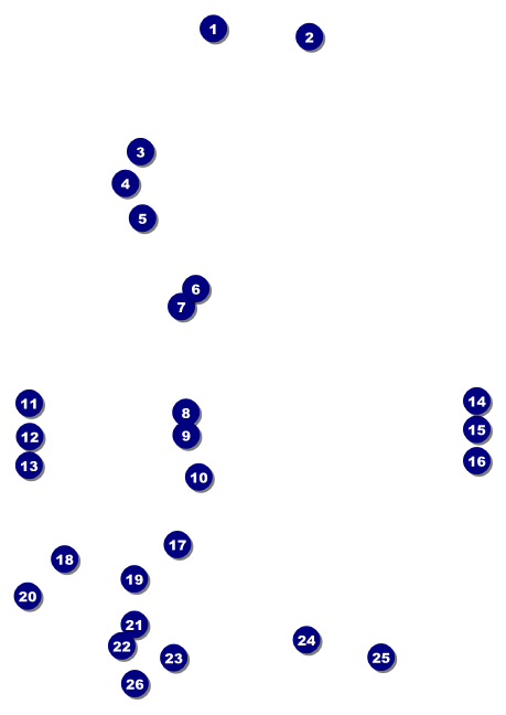 American Football Lights Postcard Front Field Markers