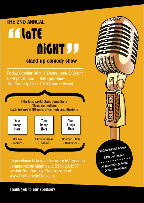 Comedy Retro Microphone Postcard Product Front