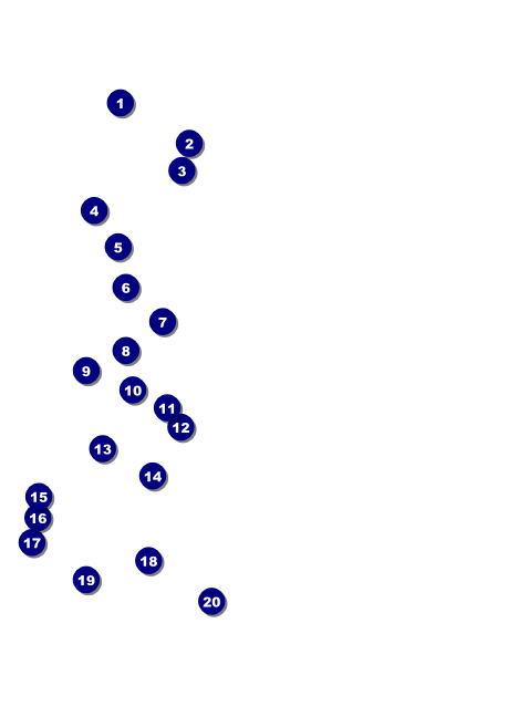 Cap and Gown Logo Postcard Front Field Markers