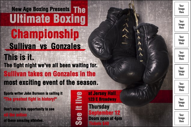 Boxing Gloves Poster Product Front