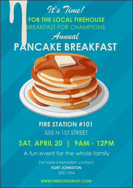 Pancake Stack Postcard Product Front