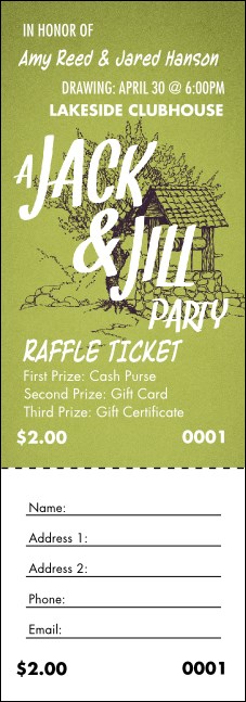Jack and Jill 2 Raffle Ticket Product Front