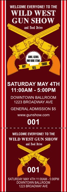 Gun Show Event Ticket