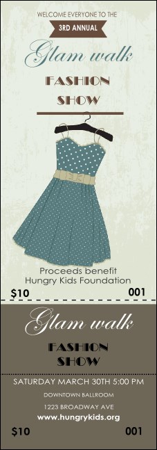 Dress Event Ticket Product Front