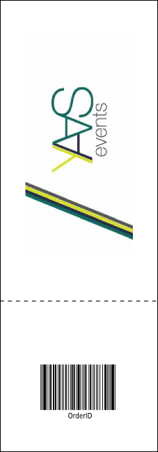African Music Raffle Ticket Product Back