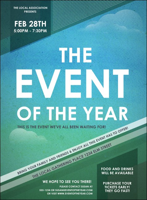 All Purpose Clouds Invitation Product Front