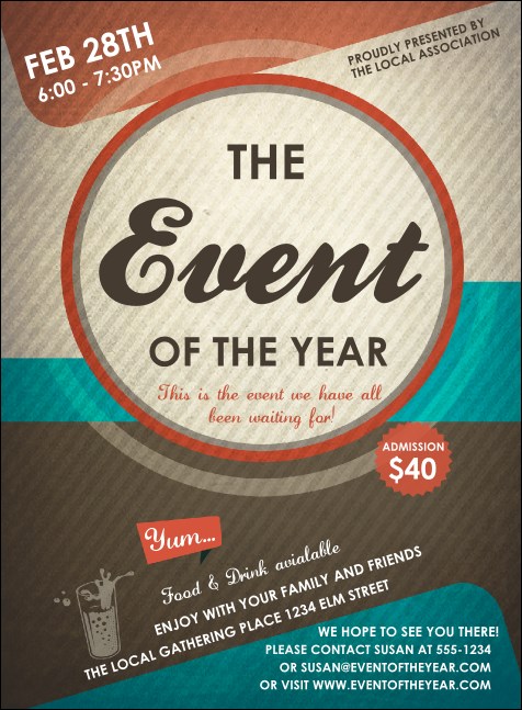 All Purpose Circle Invitation Product Front