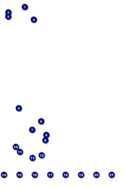 Demon Explosion Logo Poster Front Field Markers