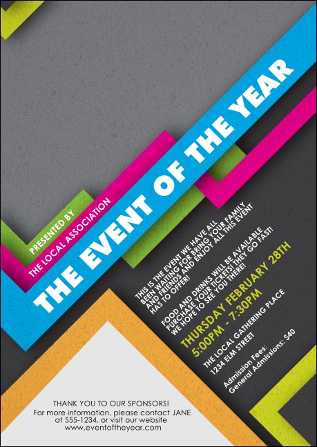 Retro Colors Postcard Product Front