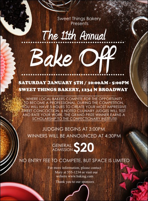 Baking Invitation Product Front