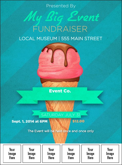 Ice Cream Logo Flyer Product Front