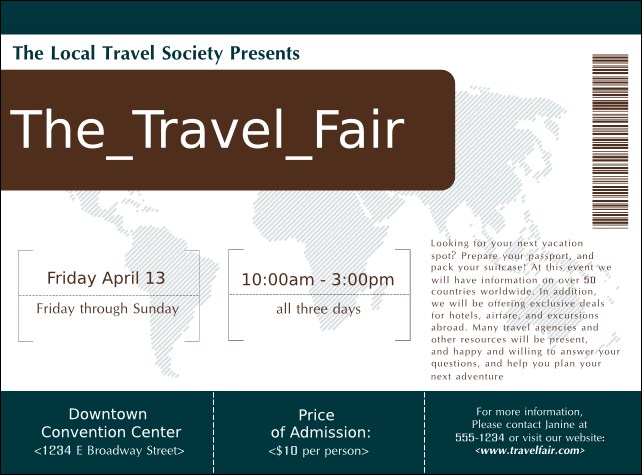 Airline Flyer Product Front