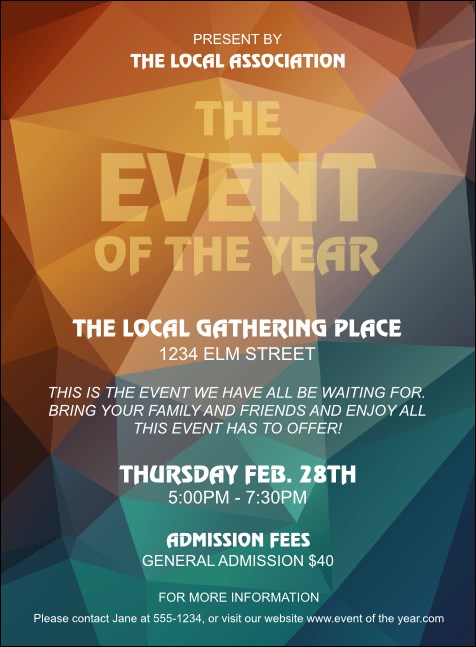 All Purpose Geometric Invitation Product Front