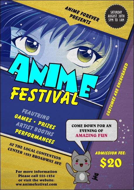 Anime Postcard